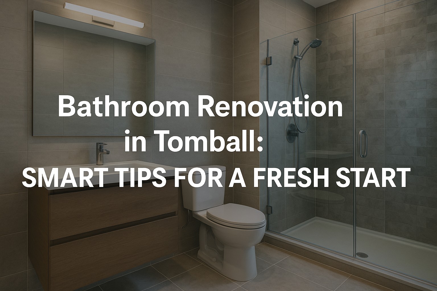 Bathroom Renovation in Tomball: Smart Tips for a Fresh Start