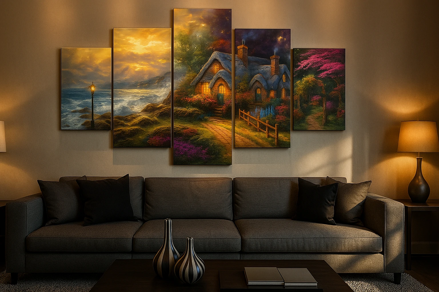 Read more about the article Thomas Kinkade Pictures in Home Interiors Decorating to Light Peace and Style